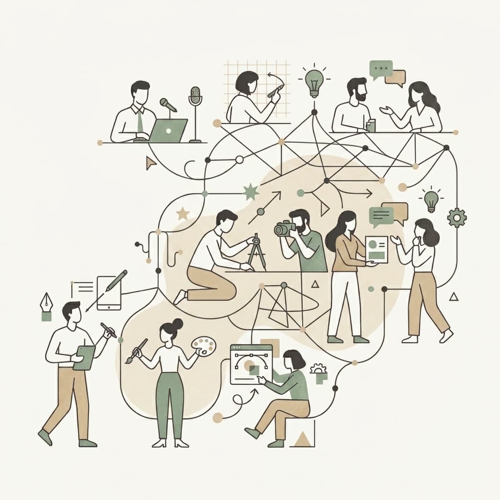 YouTube creators, Instagram influencers, and celebrities connecting on CreatorNode